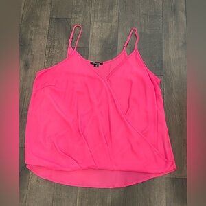 2X pink spaghetti strap blouse like new